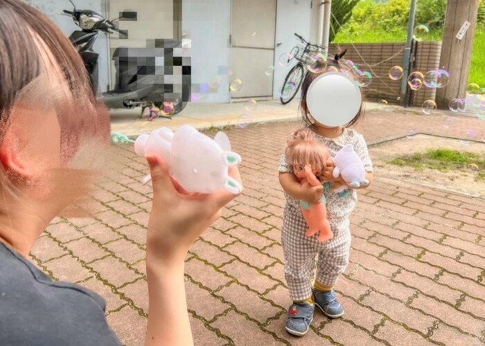 ハンディファンのシャボン玉使用感