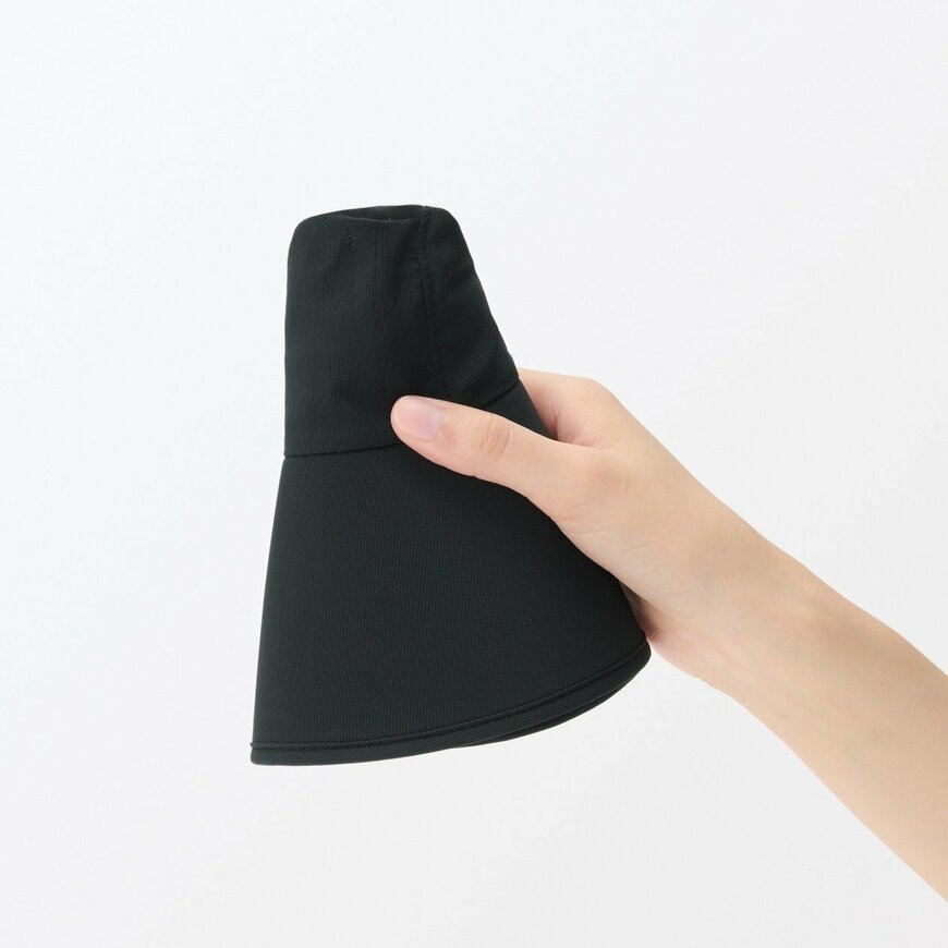 出所：無印良品　風を通す　ちいさくまとまる　日除け付きハット