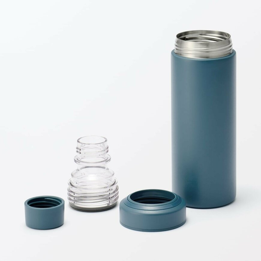 出所：無印良品公式　ステンレス　炭酸にも使える　保冷ボトル