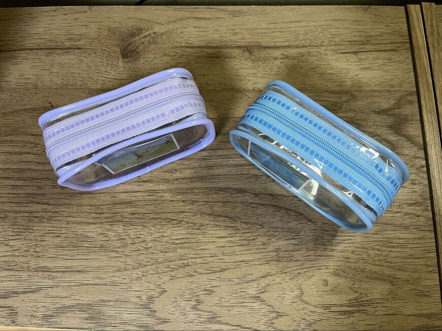 筆者撮影（セリア、PVCポーチ/CM）