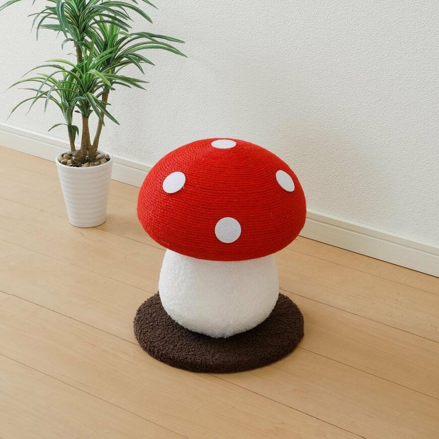 出所：株式会社コメリ　Pet ami　猫の爪とぎ　キノコ