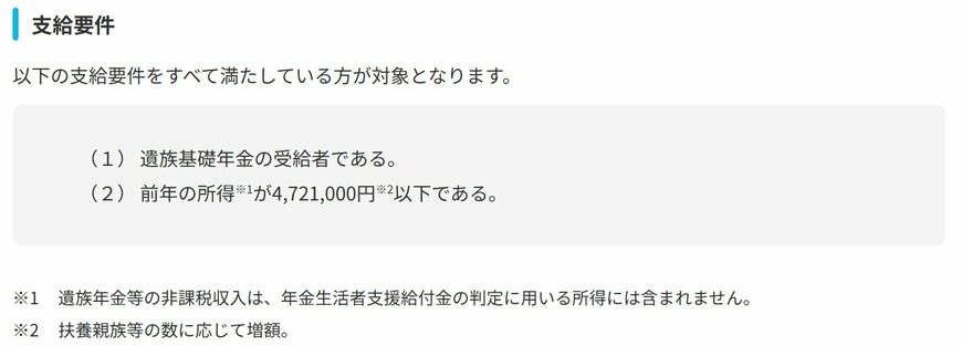 出所：厚生労働省「年金生活者支援給付金制度について」