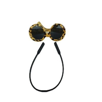 出所：ダイソー公式サングラス　（ペット用、ヒョウ柄）