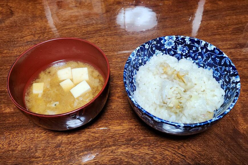 ホタテづくしの食事