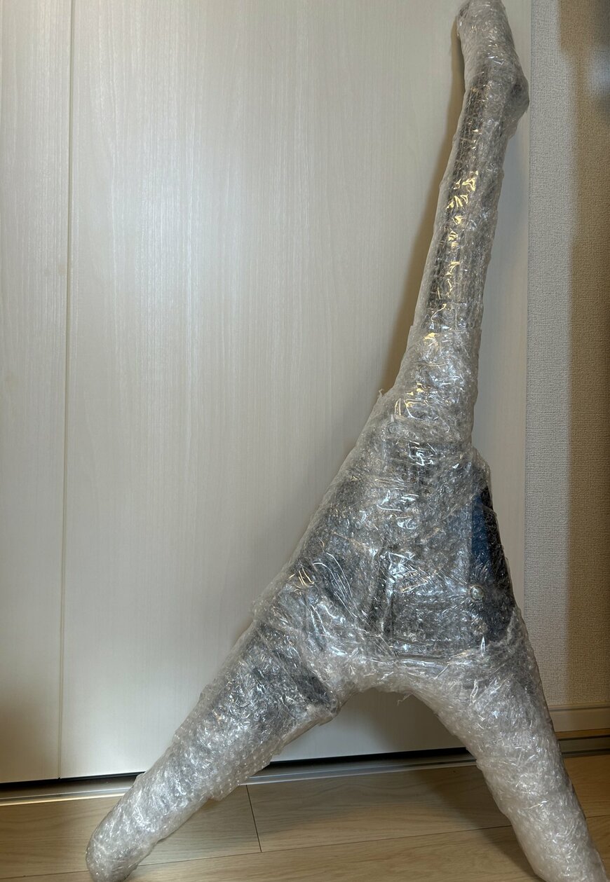 簡易的すぎる梱包で届いた高級ギター