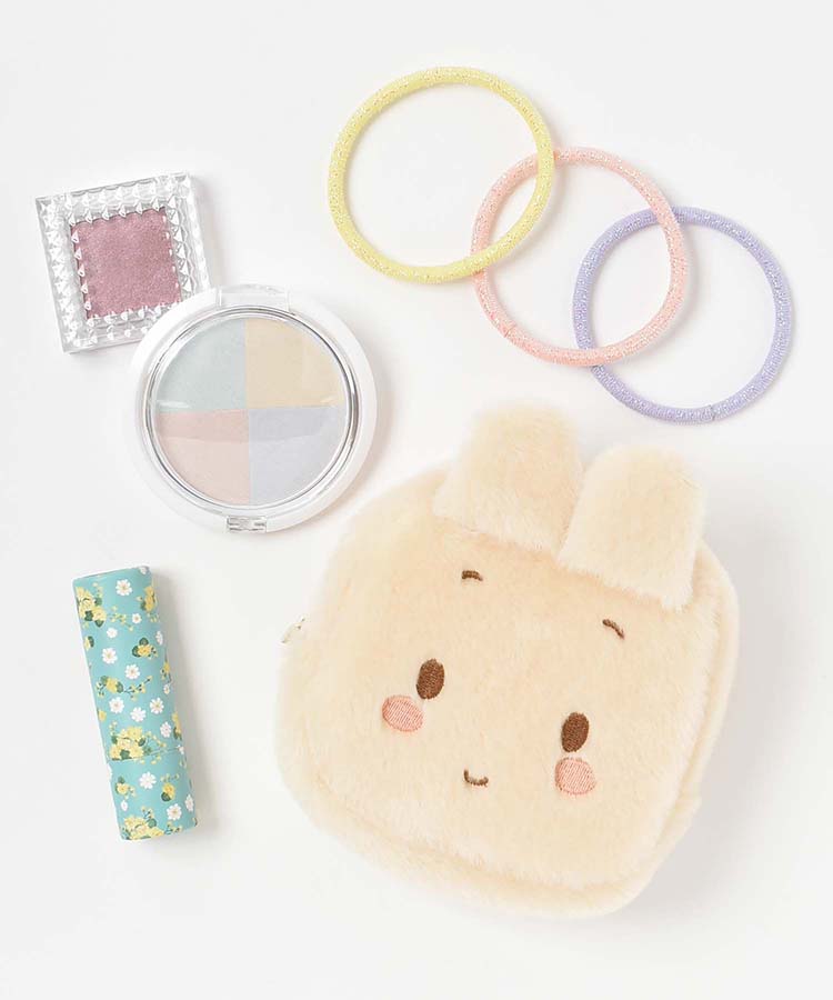 ブルーブルーエ公式 サンリオキャラクターズフェイスポーチ(マロンクリーム)の画像