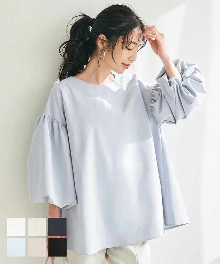 ブラウス レディース バルーンスリーブ