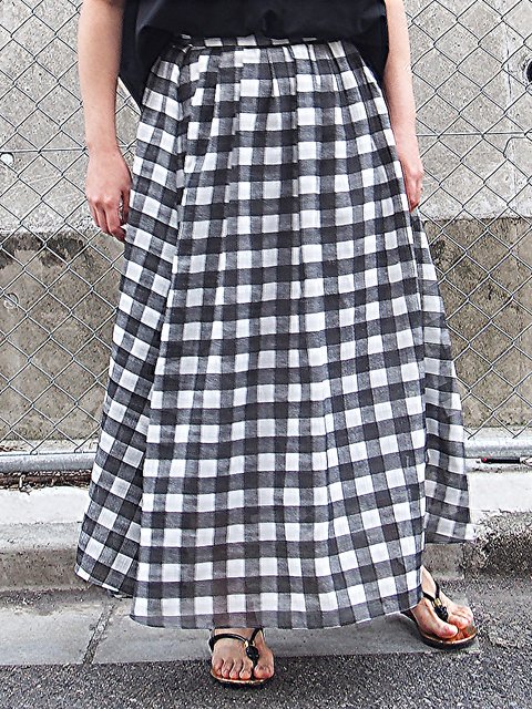 GOUT COMMUN - ギンガムロングスカート ¥16,200（税込）