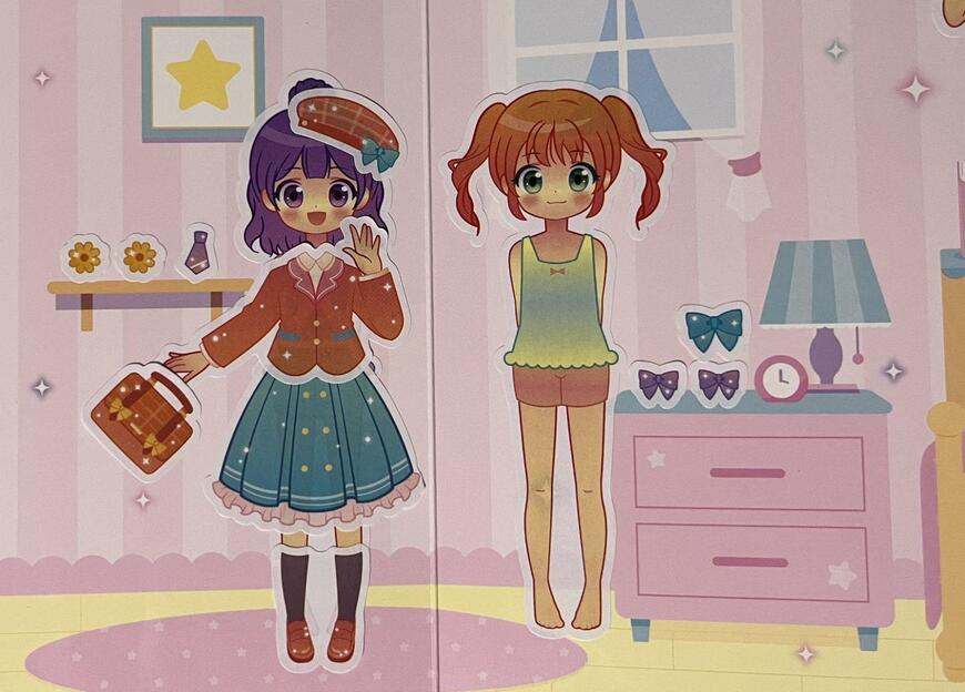 筆者撮影（セリア、ドレスアップシールバッグ コスチュームルーム）