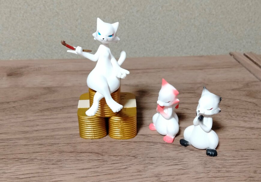 筆者撮影（スタンド・ストーンズ、強欲招き猫）