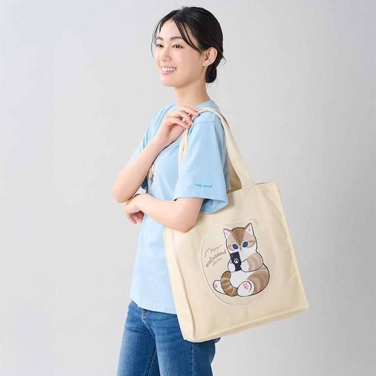 出所：しまむら公式オンラインストア トートバッグ(mofusand)・アイボリー
