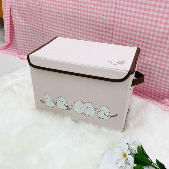 出所：ニトリ公式通販ニトリネット ぼく、シマエナガ。　収納ボックス(ピンク)