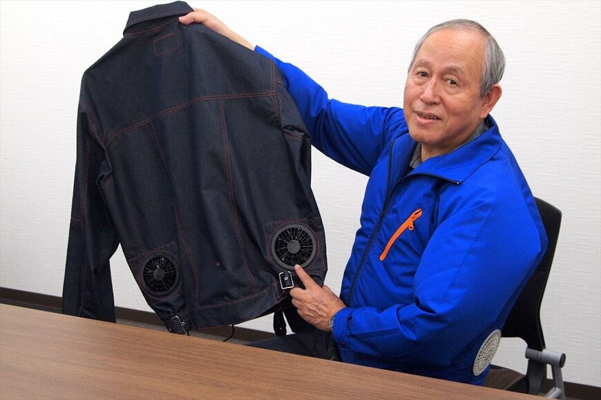 デニム生地の空調服などラインナップも広げている