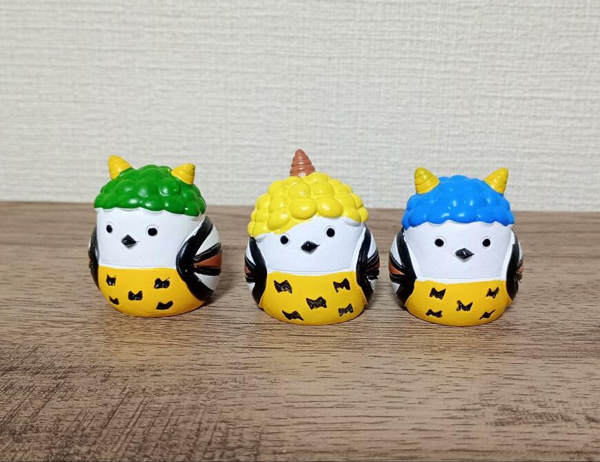 筆者撮影（キャンドゥ、リトルフレンド ツノ1本鬼 シマエナガ・リトルフレンド ツノ2本鬼 シマエナガ）