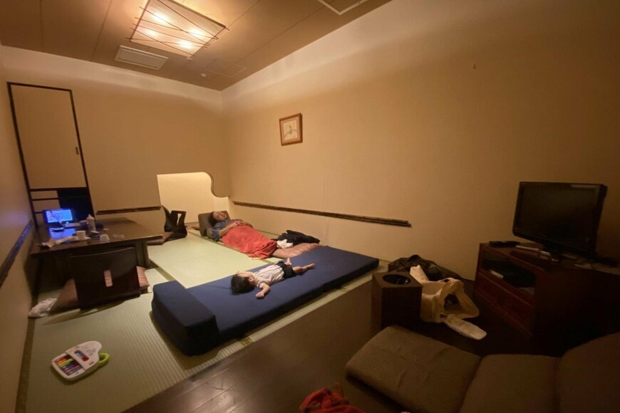 万葉の湯の個室の様子