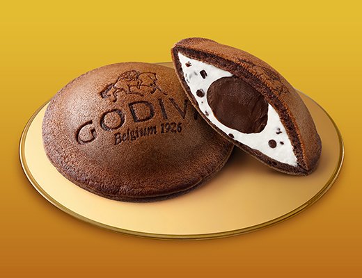ローソンの新商品:Uchi Café×GODIVA どらもっち ショコラ&ホイップ