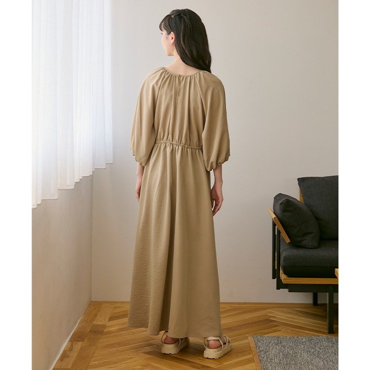 しまむら公式 レディース ギャザーワンピース(choco)の画像