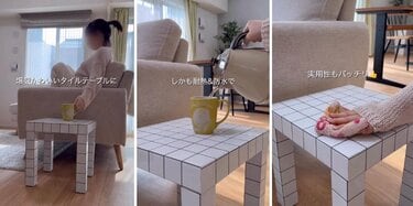 家具DIY】シンプルなIKEAの〈サイドテーブル〉→たった15分で