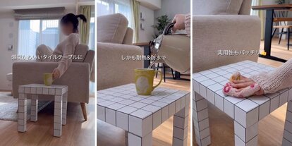 写真 | 【家具DIY】シンプルなIKEAの〈サイドテーブル〉→たった15分で