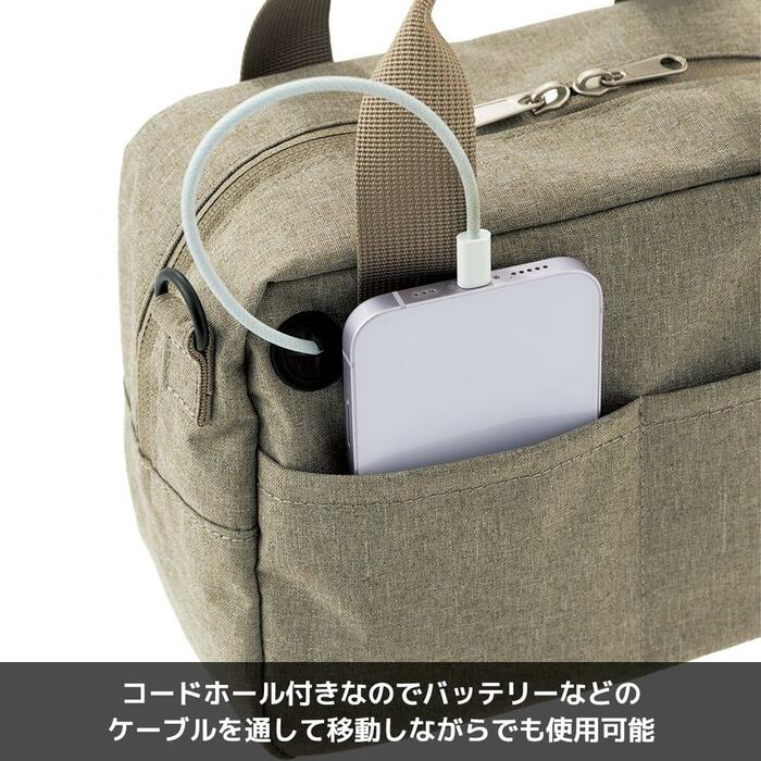 折り畳める2WAY撥水ミニボストンバッグ