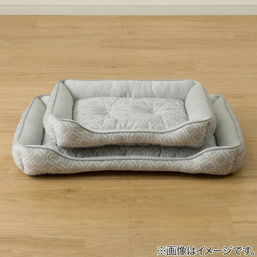 出所：ペット消臭・滑り止め付き 接触冷感ペットベッド  (NクールWSP シカク S254)