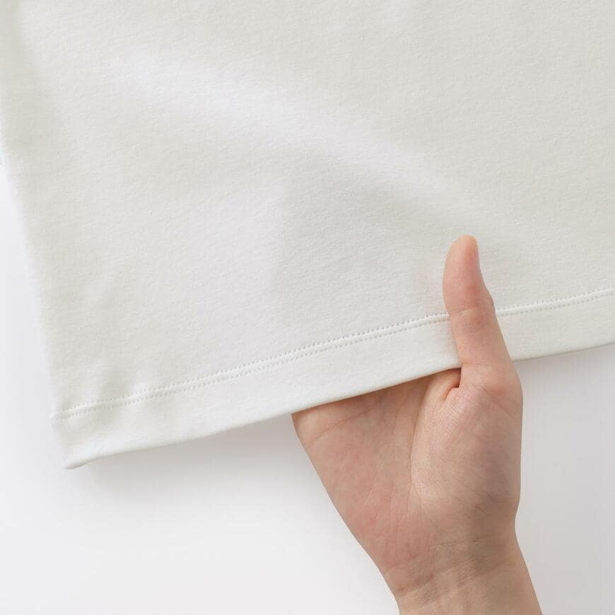 出所：無印良品ネットストア 婦人　涼感汗じみしにくいクルーネック半袖Ｔシャツ