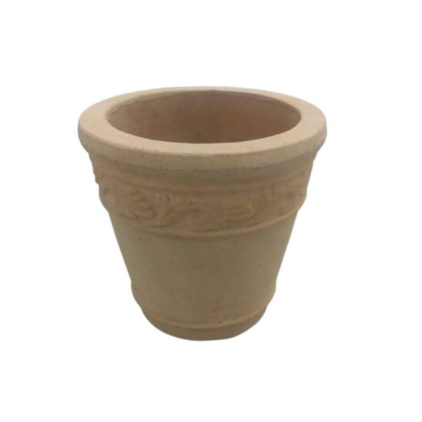 出所：ホームセンター通販コメリドットコム　Breezy Green　アンティーク調テラコッタ鉢　フロル　5号　RO