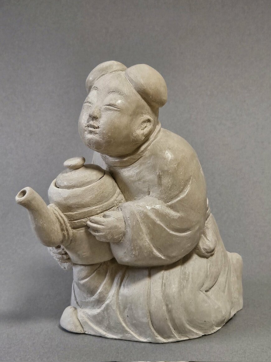 ダイソーのオーブン粘土で作った陶人形