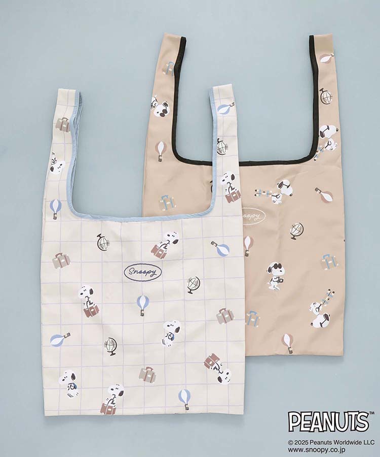ブルーブルーエ公式 スヌーピーjourneyエコバッグL