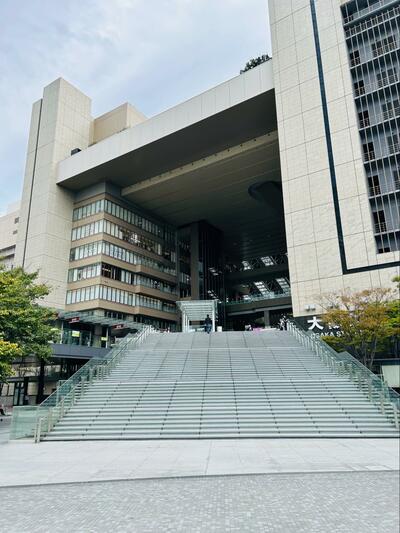 万博の装飾が無くなった、うめきた広場の大階段