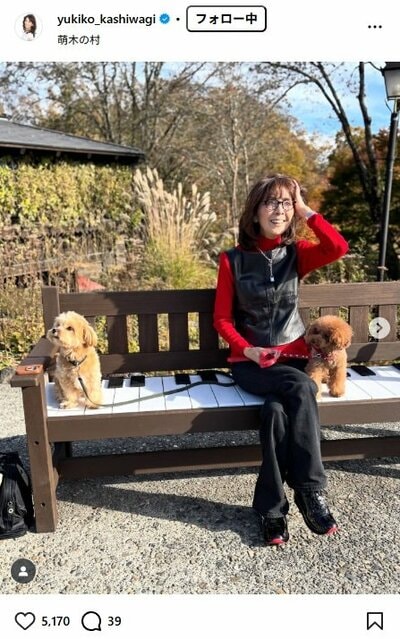 柏木由紀子のInstagram投稿