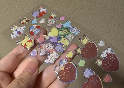 セリア、ポケピース キラキラシール2商品画像