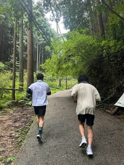 金剛山に登る投稿主さん