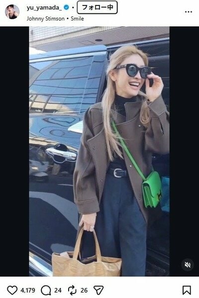 山田優のInstagram投稿