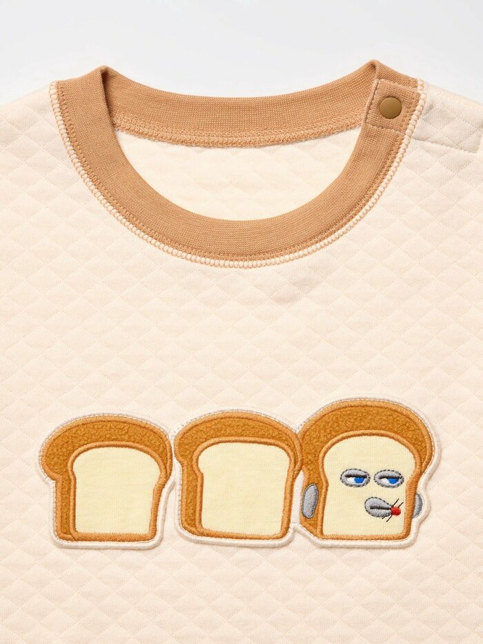 ユニクロ公式　キルトパジャマ/パンどろぼう