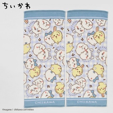 フェイスタオル（ちいかわ・ブルー）