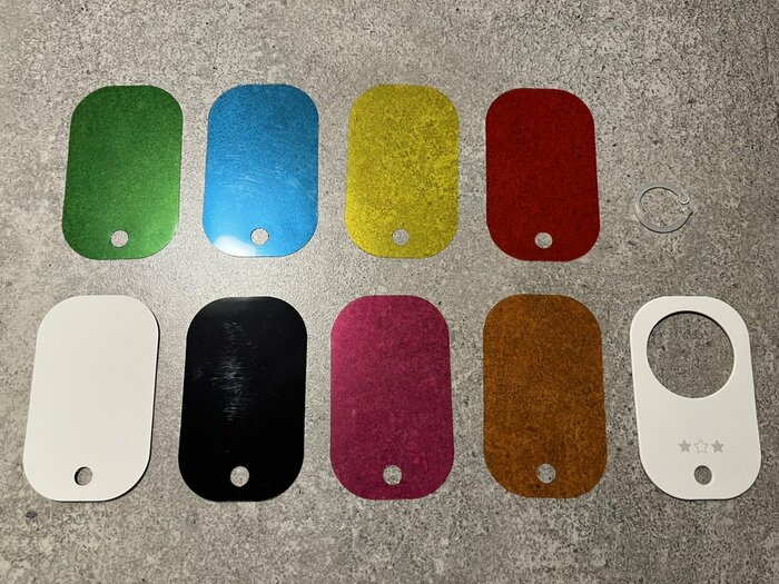 リングを外すと、全てのパーツを別々に分けられます