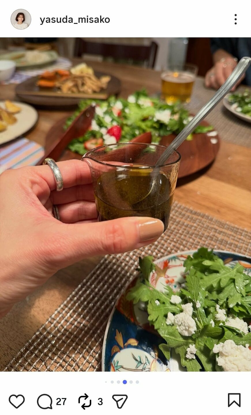 出所：安田美沙子の公式Instagram（＠yasuda_misako）参照日：2026年1月27日