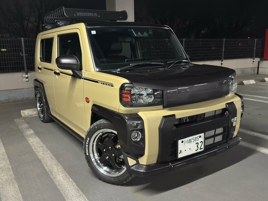 「イカつくてカッコいい！」ワイルドな印象のダイハツ「タフト」のカスタムカーに反響「タフト愛が凄い！」