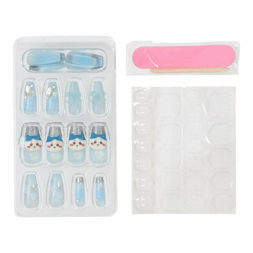 出所：粧美堂　ちいかわ ネイルチップ〈ハチワレ〉