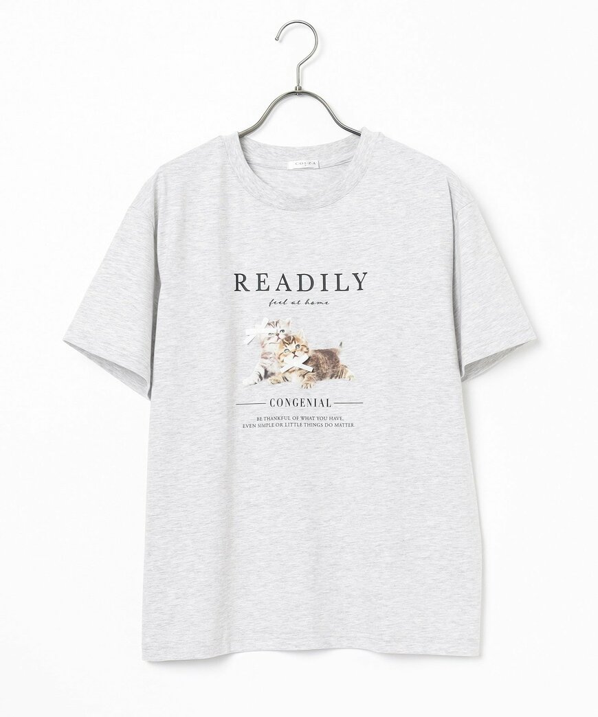 出所：ハニーズ公式　ネコプリントＴシャツ