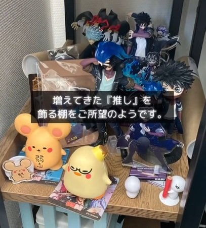 「真似したい！」娘のために〈推しグッズであふれた部屋〉をインダストリアル風の〈おしゃれディスプレイ空間〉に大変身！愛が詰まったサプライズ