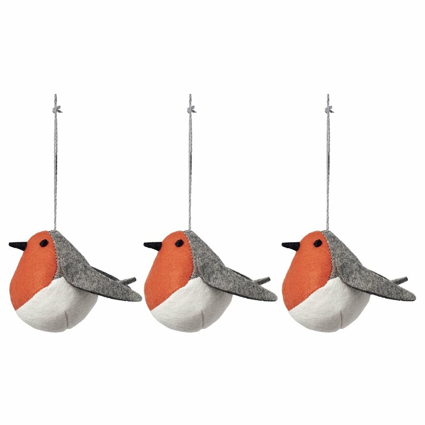 鳥のツリーオーナメント（マルチカラー）