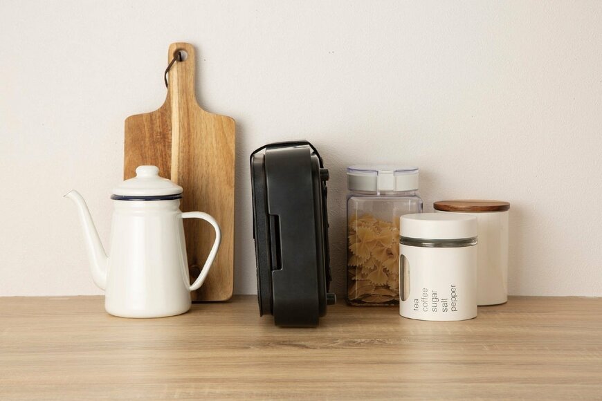 ニトリ公式　ミニフラット&たこ焼き器「Tatte!」 (ブラック FP2C04)