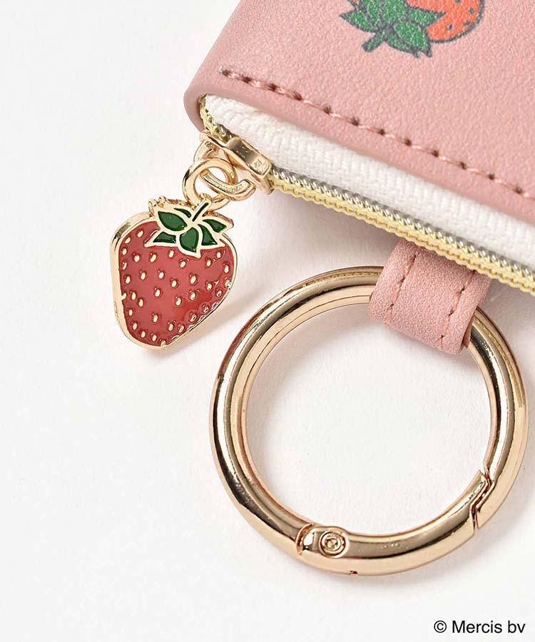 ブルーブルーエ、イチゴミッフィーカラビナ付きケース商品写真