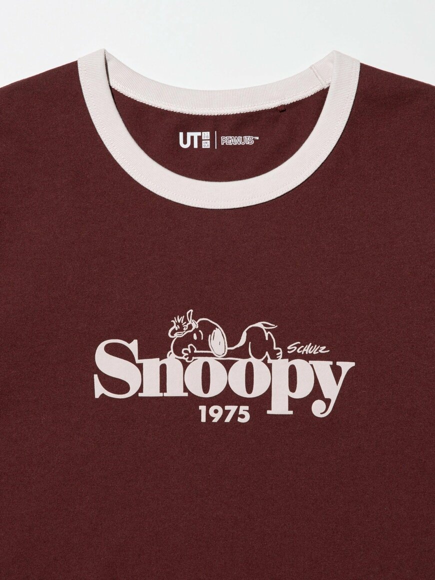 出所:ユニクロ公式 ピーナッツ UT(18 WINE)