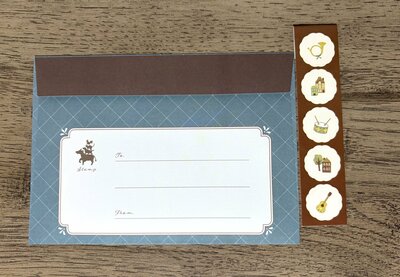 セリア、レターセット 5セット 童話イラスト柄商品画像