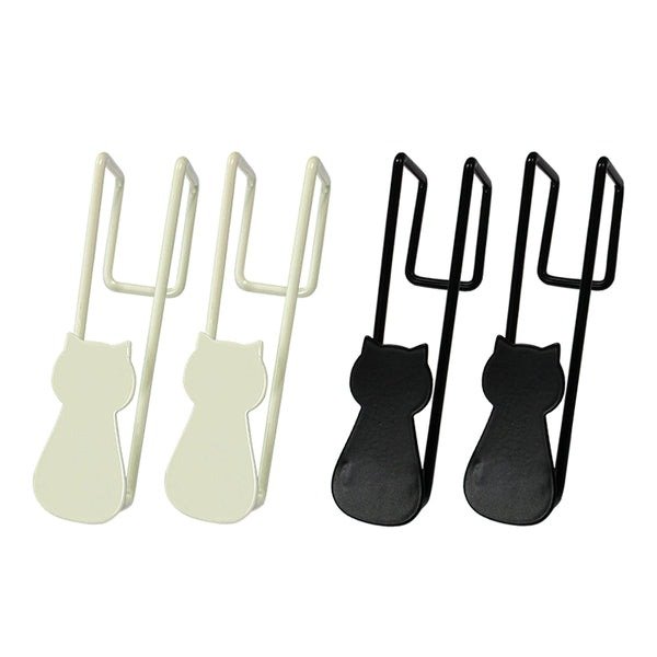 ダイソー公式 ポリ袋フック(MEOW、扉用、2個)