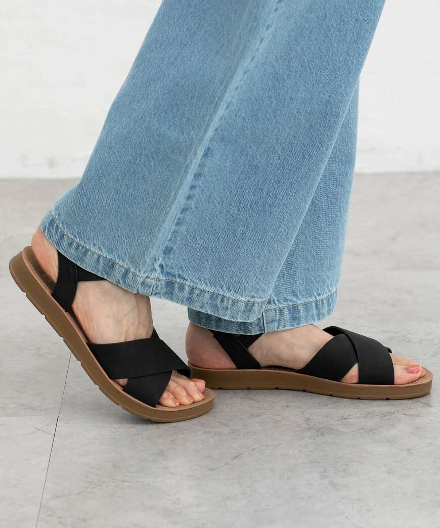 ハニーズ、軽量屈曲クロスサンダル商品画像