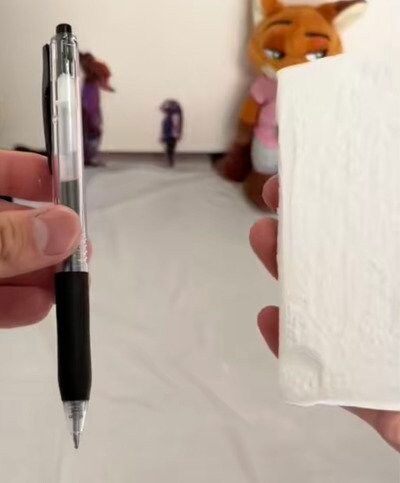 ニンジン型のペン作りに使う材料